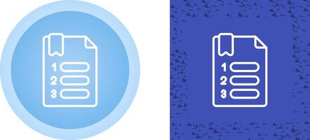 numerado vector icono
