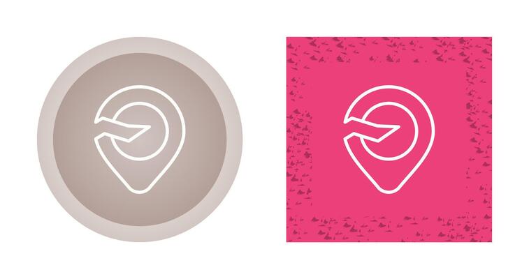 Broken Location Vector Icon