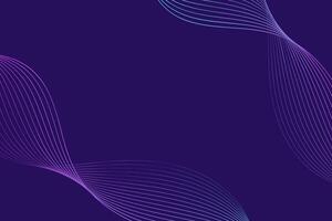 Purple background with wavy lines flowing across the frame. The lines create a dynamic and energetic movement in the composition vector