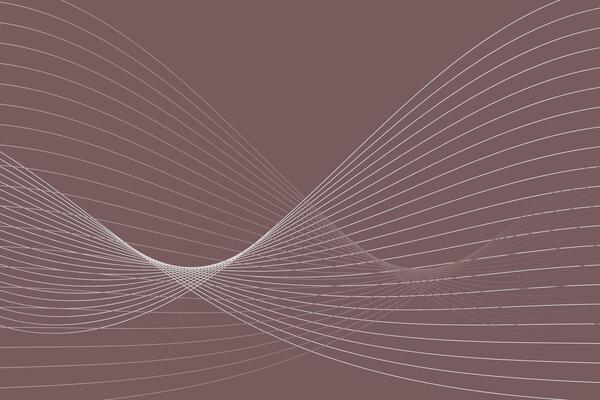 A brown background featuring wave-like white lines flowing horizontally across the image, creating a dynamic and rhythmic pattern