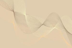 Beige background with wavy lines intersecting each other. The lines create a visually dynamic pattern across the surface, adding a sense of movement and depth to the composition vector