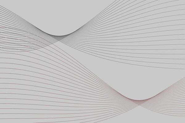 A white background featuring various lines and curves intersecting and overlapping. The lines range in thickness and create a dynamic and abstract composition