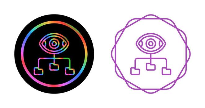 icono de vector de visualización de datos