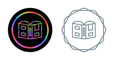 Open book with bookmark Vector Icon