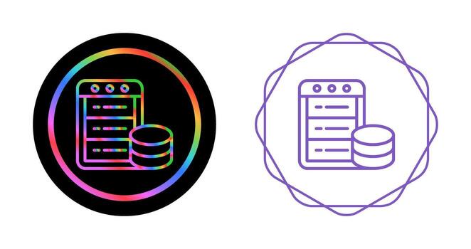 icono de vector de base de datos