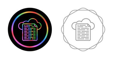 Cloud Data Vector Icon