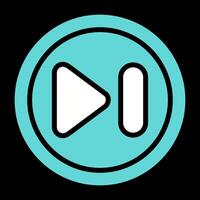 Next Track Button Vector Icon