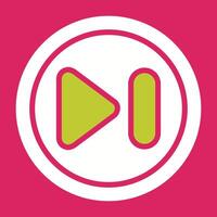 Next Track Button Vector Icon