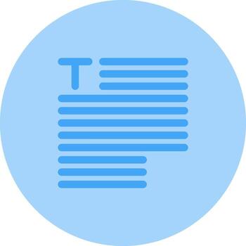 icono de vector de tipografía