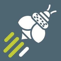 icono de vector de abeja