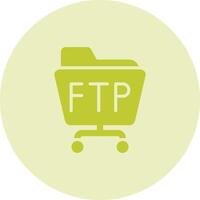 ftp servidor vector icono