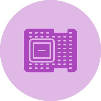 icono de vector de procesador
