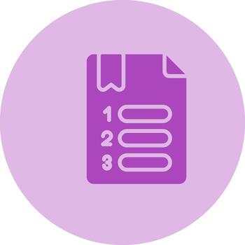 numerado vector icono