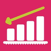 Chart Decreasing Vector Icon