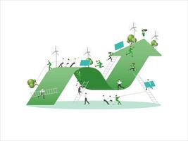 ESG sustainability business, Arrow vector