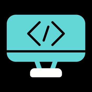 icono de vector de codificación