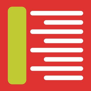 alinear vector icono