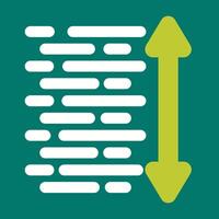 Line Spacing Vector Icon
