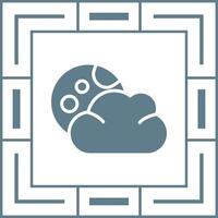 icono de vector de nube