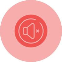 Mute Circle Vector Icon