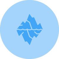 icono de vector de glaciar