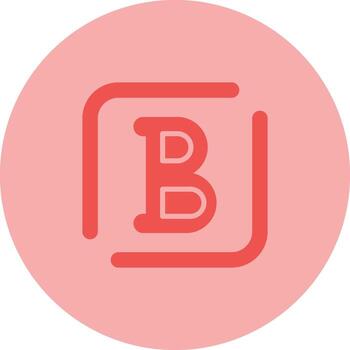 negrita vector icono