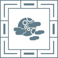 Cloudy Night Vector Icon