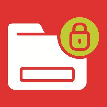documento cifrado vector icono