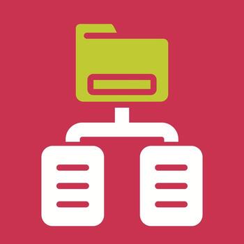 documento clasificación vector icono