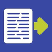 Document Export Vector Icon