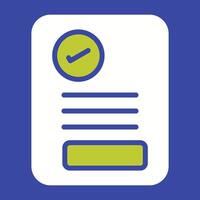 Document Approval Vector Icon