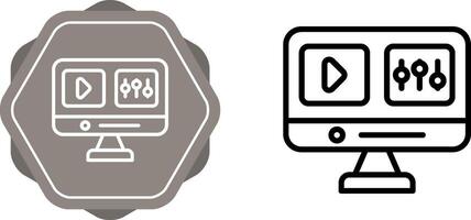vídeo edición vector icono