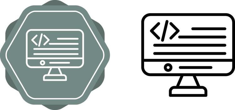 icono de vector de lenguaje de programación