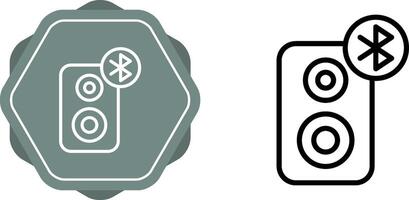 Bluetooth altavoz vector icono