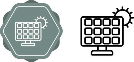 Solar panel charger Vector Icon