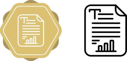 Text Analytics Vector Icon