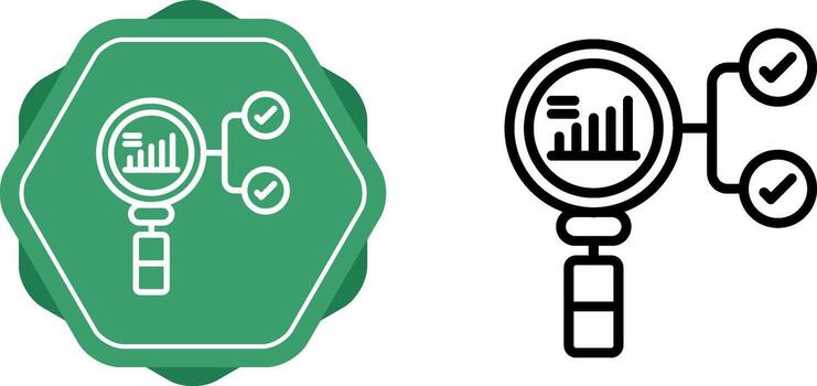 preceptivo analítica vector icono