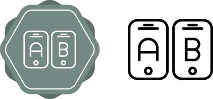 A B Testing Vector Icon