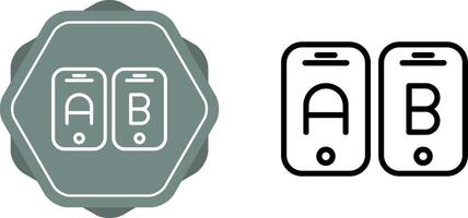 A B Testing Vector Icon