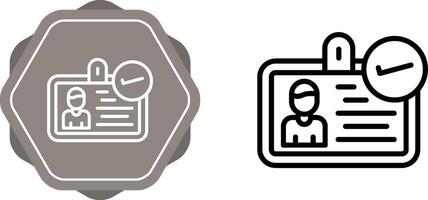 ID Verification Vector Icon