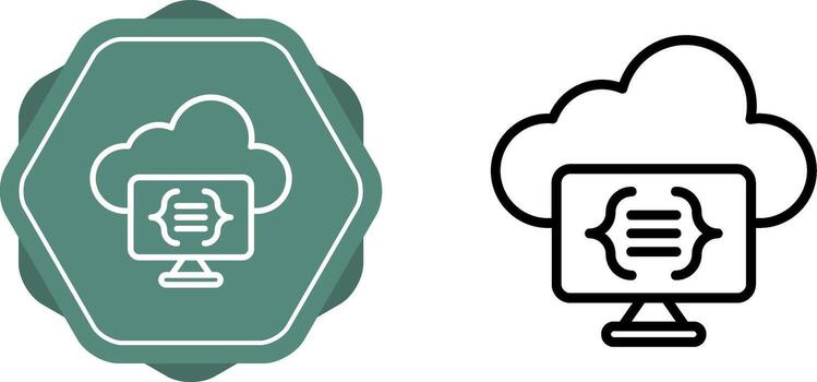 Serverless Computing Vector Icon