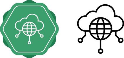 Public Cloud Vector Icon