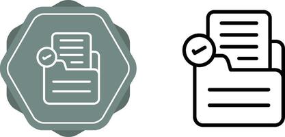 Document Check Vector Icon