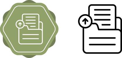 Document Upload Vector Icon