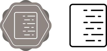 Document Align Right Vector Icon