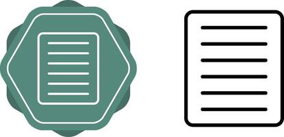 Document Align Justify Vector Icon