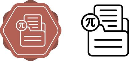 Document Insert Formula Vector Icon