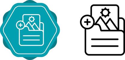 Document Insert Image Vector Icon