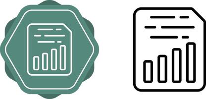 Document Insert Chart Vector Icon