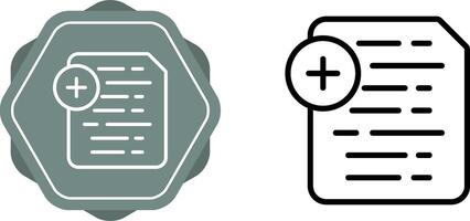 Document Insert Icon Vector Icon